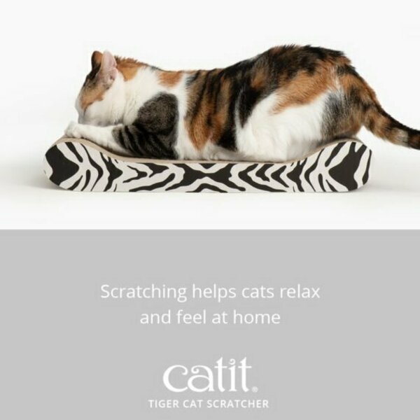 Catit Style Scratcher W/Catnip, Tiger 2579